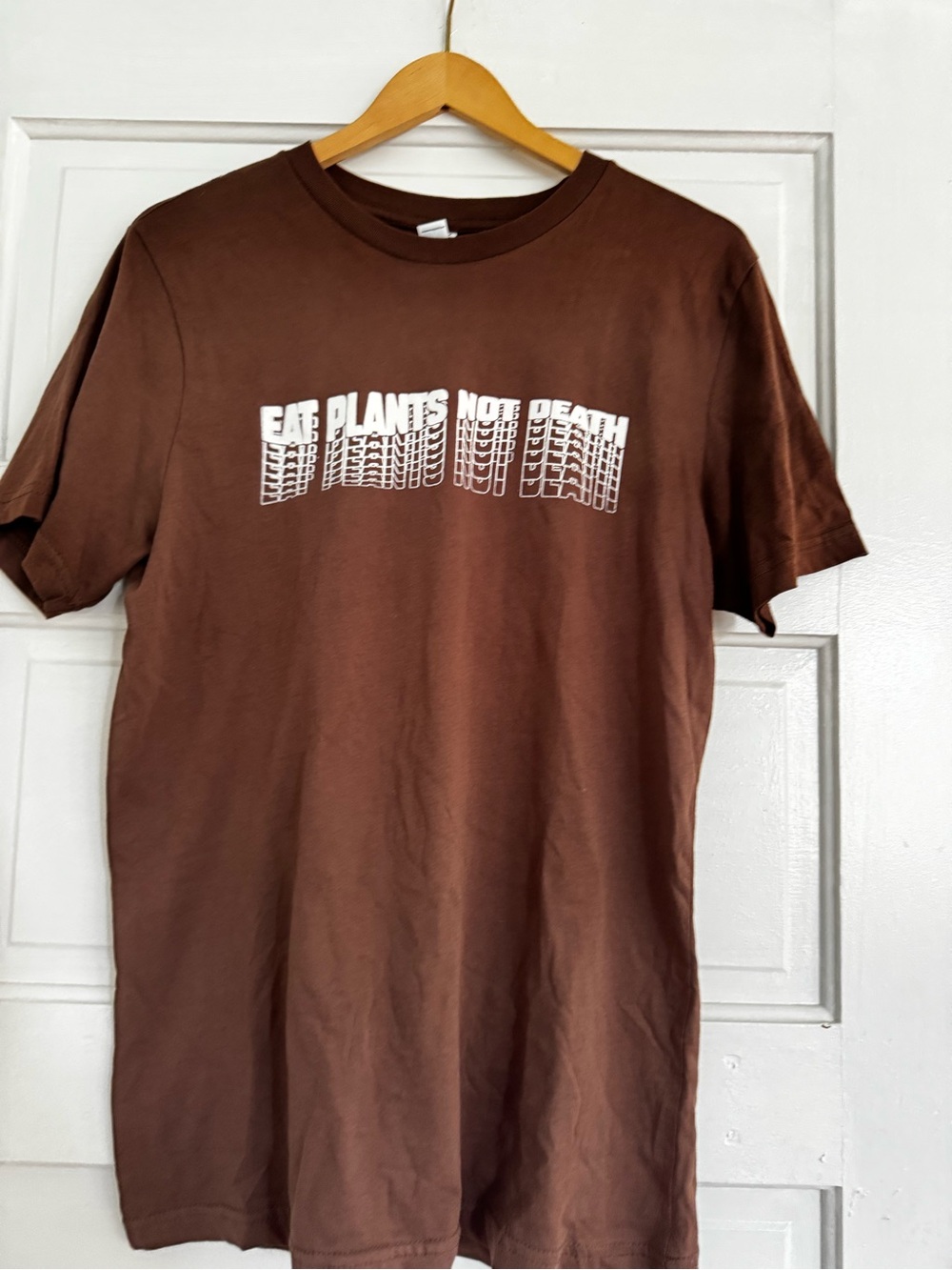 Eat Plants Not Death Graphic Tee - Medium - NEW